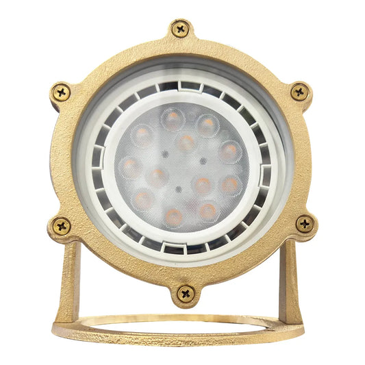 ULB02 Cast Brass PAR36 LED Low Voltage Underwater Pond Light IP68 Waterproof