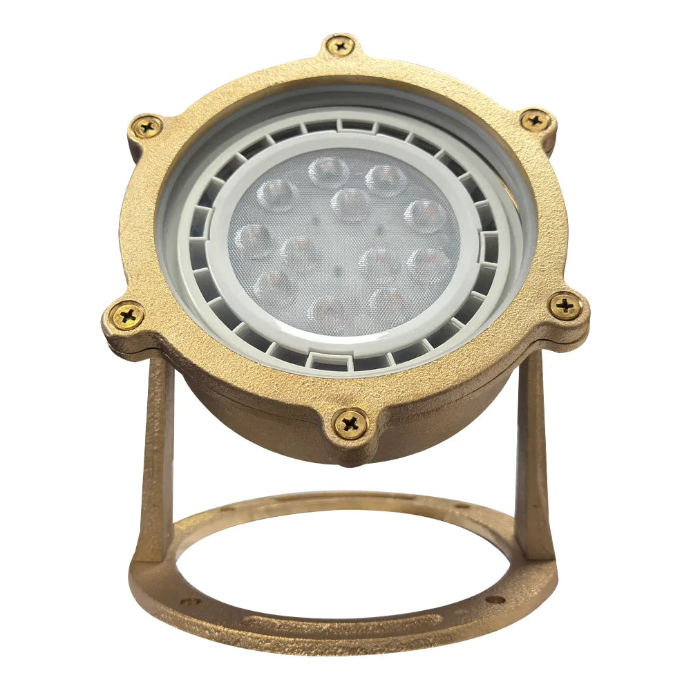 ULB02 Cast Brass PAR36 LED Low Voltage Underwater Pond Light IP68 Waterproof