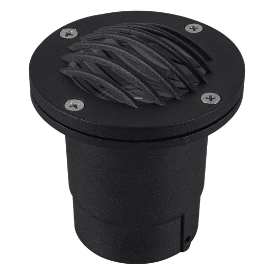 UNA06 Cast Aluminum Low Voltage Round Grill LED In-ground Well Light IP65 Waterproof - Tampa soil911.com