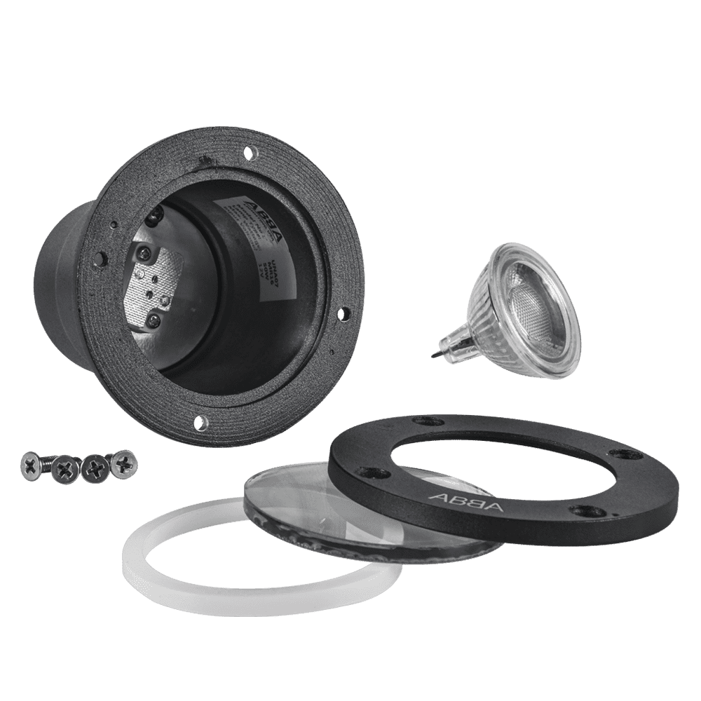 UNA07 Cast Aluminum Low Voltage Round LED In-ground Well Light IP65 Waterproof - Tampa soil911.com