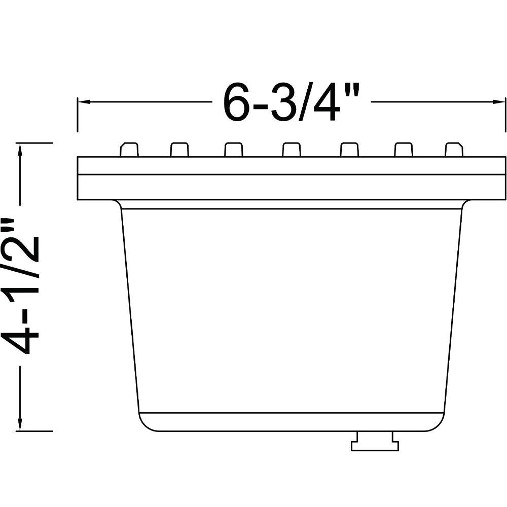 UNB01 Grille basse tension en laiton moulé Commercial PAR36 LED lumière de puits enterrée IP65 étanche