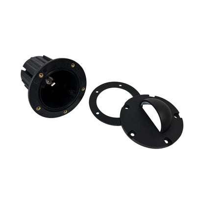 UNB02 Cast Brass Low Voltage Half Moon Round LED In-ground Well Light IP65 Waterproof