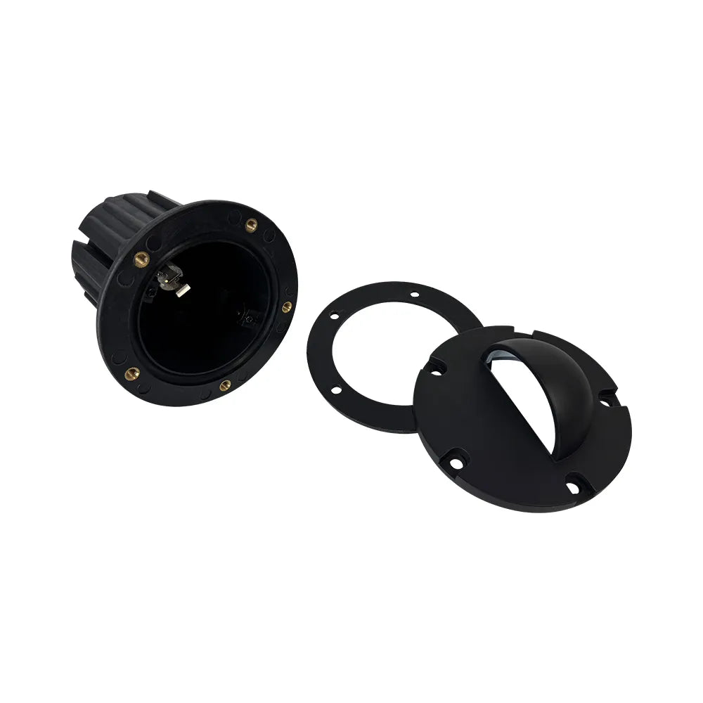 UNB02 Cast Brass Low Voltage Half Moon Round LED In-ground Well Light IP65 Waterproof