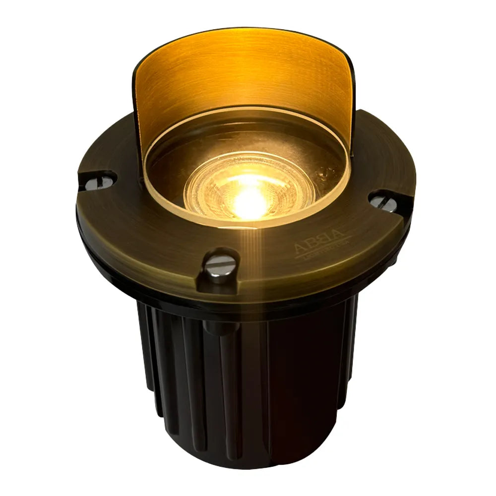 Foco empotrable de LED de bajo voltaje y latón fundido UNB03, resistente al agua IP65