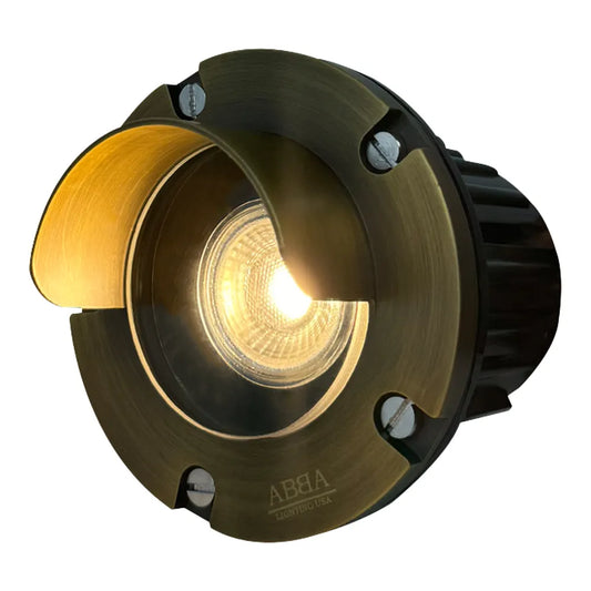 UNB03 Cast Brass Low Voltage Shielded LED In-ground Well Light IP65 Waterproof