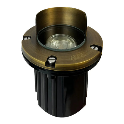 Foco empotrable de LED de bajo voltaje y latón fundido UNB03, resistente al agua IP65