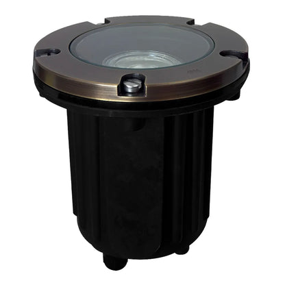 UNB04 Cast Brass Low Voltage Round LED In-Ground Well Light IP65 Waterproof - Tampa Home & Garden Store