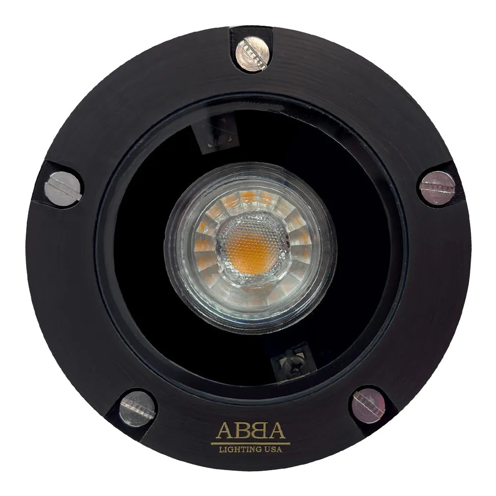 UNB04 Cast Brass Low Voltage Round LED In-Ground Well Light IP65 Waterproof - Tampa Home & Garden Store