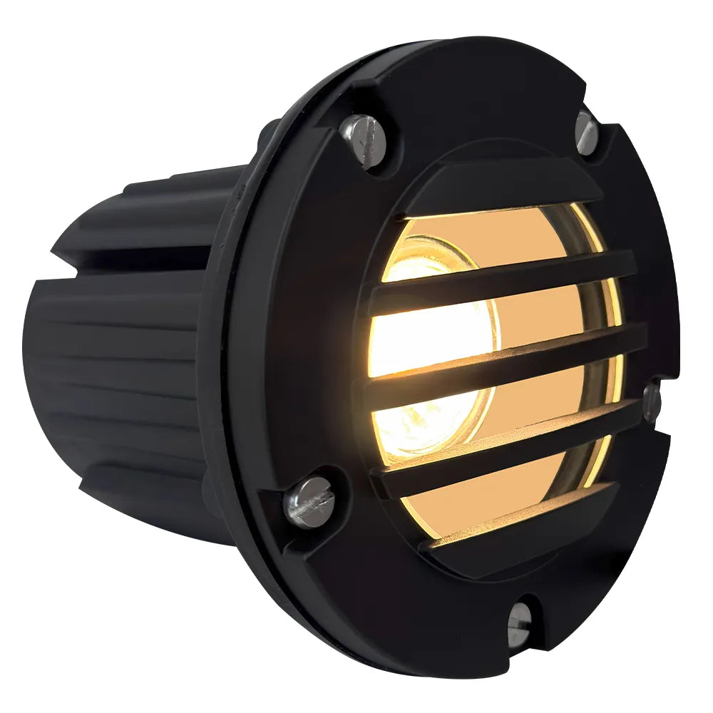 UNB06 Cast Brass Low Voltage Round Grill LED In-Ground Well Light IP65 Waterproof