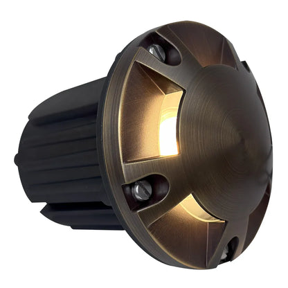 UNB07 Lampe de puits enterrée ronde multidirectionnelle à basse tension en laiton moulé IP65 étanche
