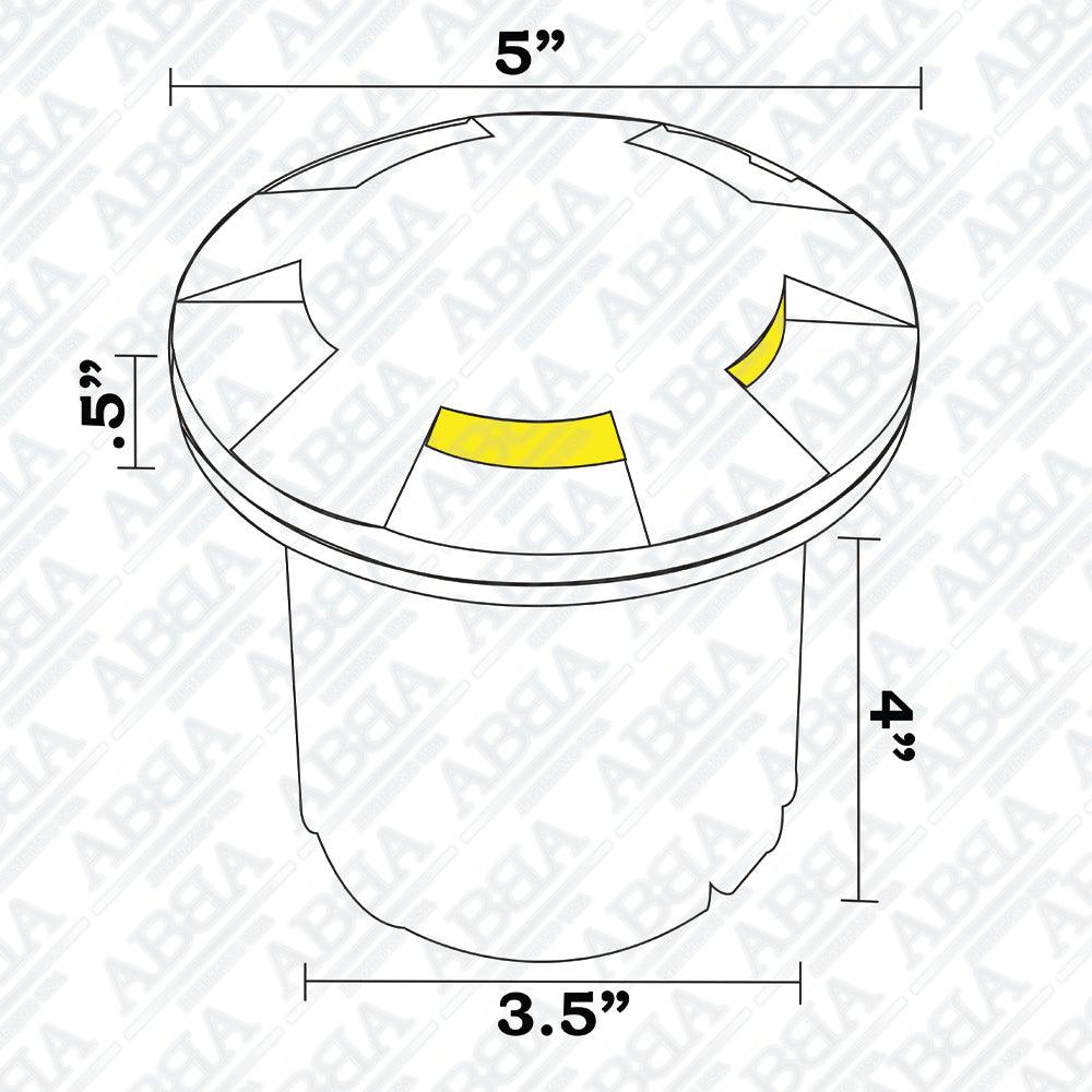 UNB07 Lampe de puits enterrée ronde multidirectionnelle à basse tension en laiton moulé IP65 étanche