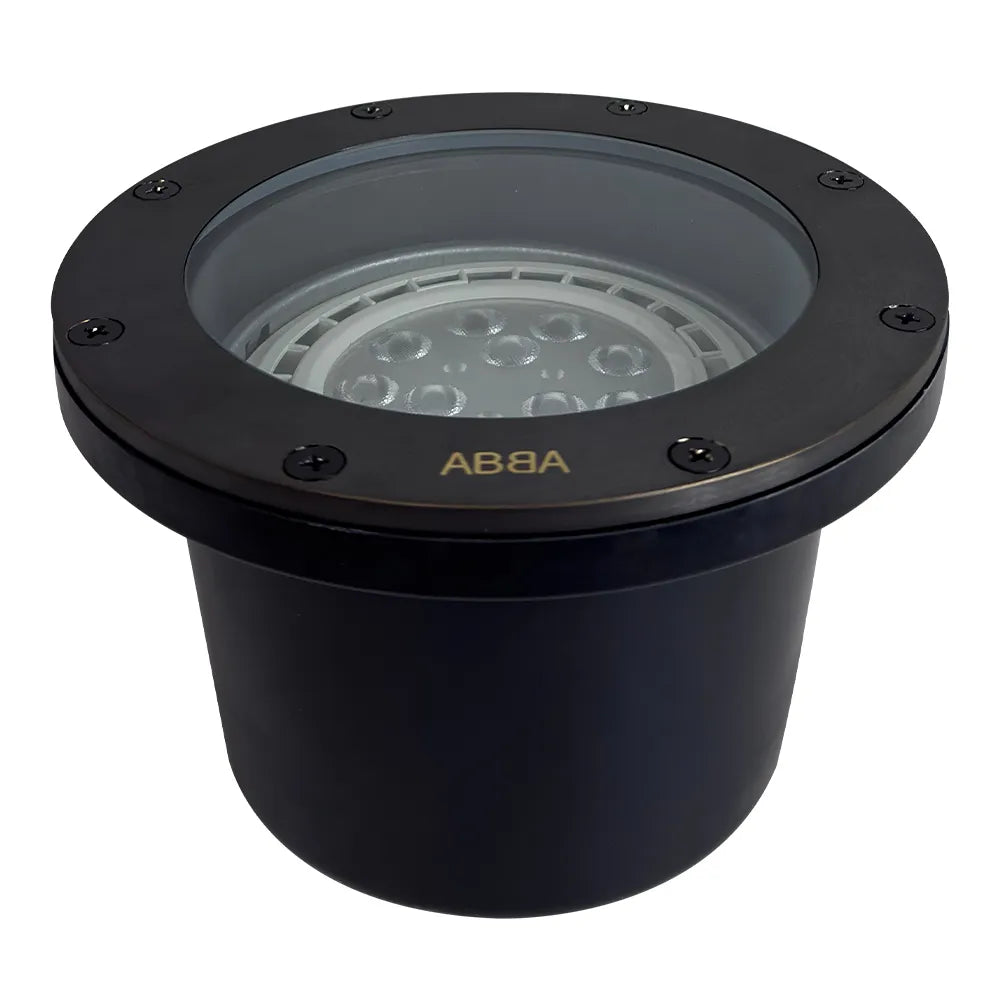 Lumière de puits enterrée commerciale PAR36 LED, basse tension en laiton moulé UNB08, étanche IP65