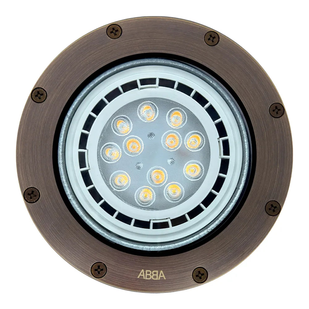 UNB08 Cast Brass Low Voltage Commercial PAR36 LED In-ground Well Light IP65 Waterproof