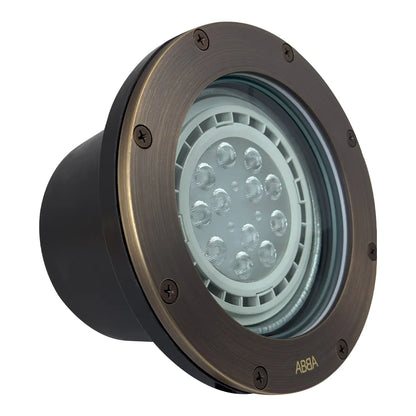 Lumière de puits enterrée commerciale PAR36 LED, basse tension en laiton moulé UNB08, étanche IP65