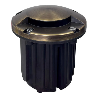 UNB09 Cast Brass Round Mono-Directional Low Voltage LED In-ground Light