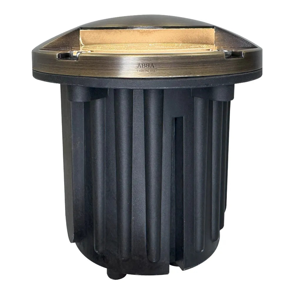 UNB09 Cast Brass Round Mono-Directional Low Voltage LED In-ground Light