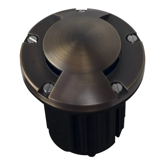 UNB10 Cast Brass Round Bi-Directional Low Voltage LED In-ground Well Light