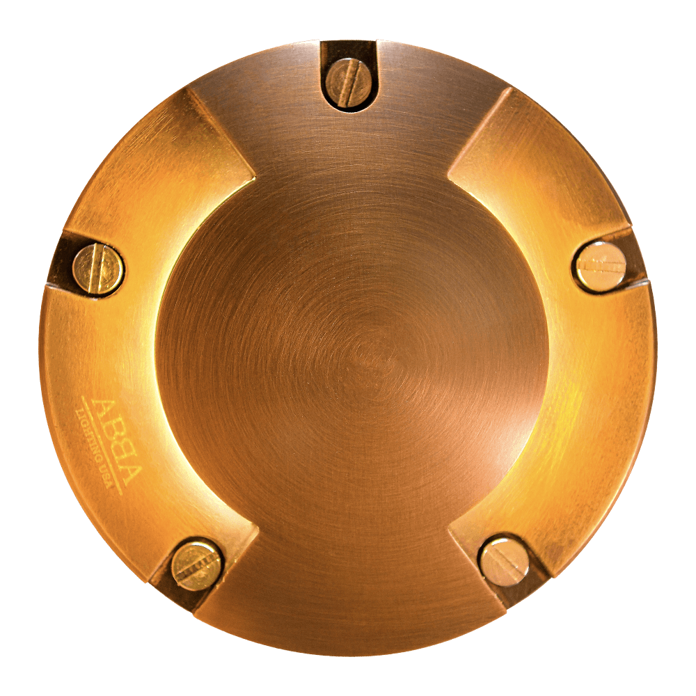 UNB10 Cast Brass Round Bi-Directional Low Voltage LED In-ground Well Light