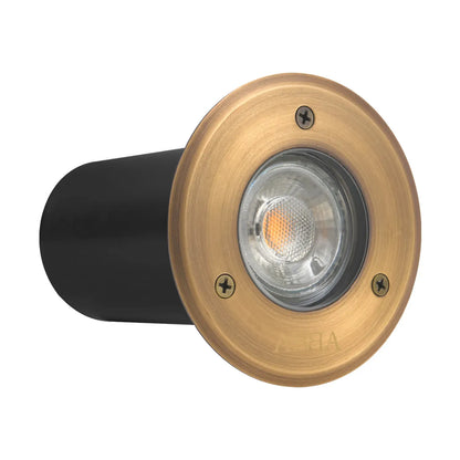 UNB12 Lampe de puits enterrée à LED ronde basse tension en laiton moulé IP65 étanche