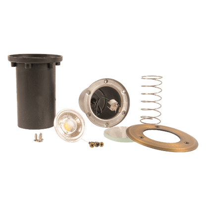 UNB12 Lampe de puits enterrée à LED ronde basse tension en laiton moulé IP65 étanche