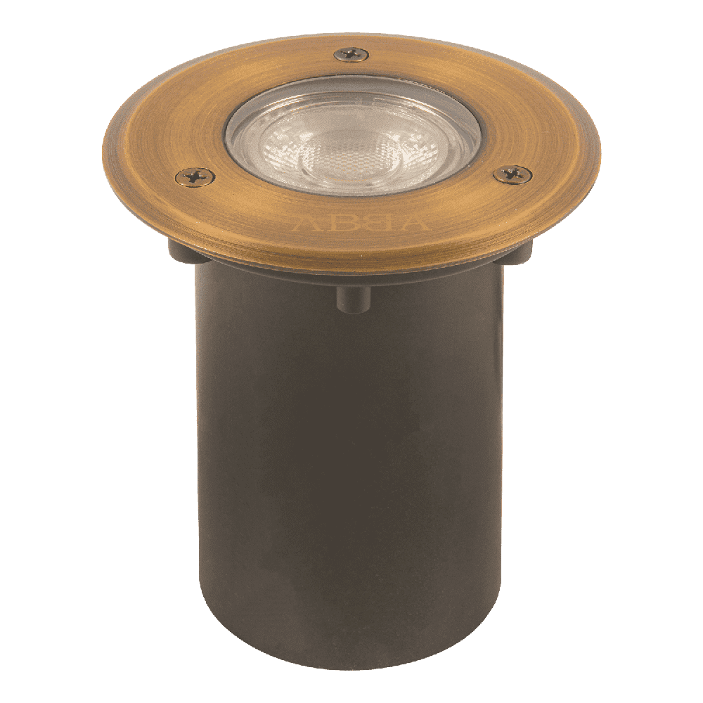 UNB12 Cast Brass Low Voltage Round LED In-ground Well Light IP65 Waterproof