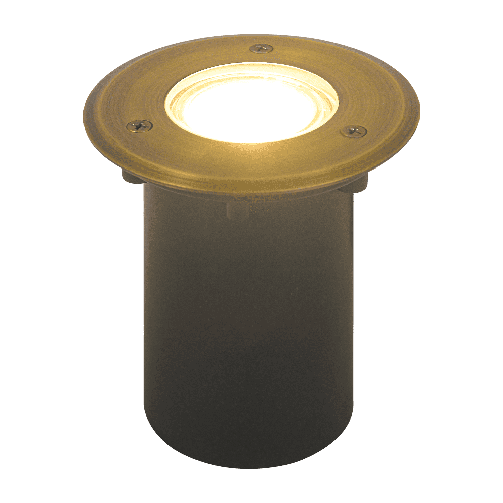 UNB12 Cast Brass Low Voltage Round LED In-ground Well Light IP65 Waterproof