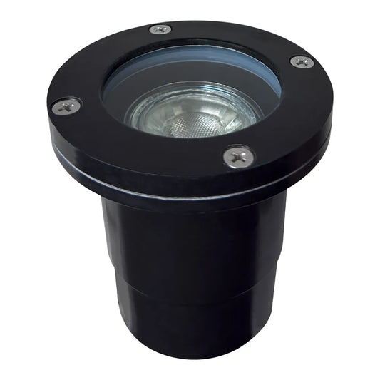 Foco LED para pozos enterrados, redondo, de fibra de vidrio y bajo voltaje, IP65, resistente al agua, UNF07