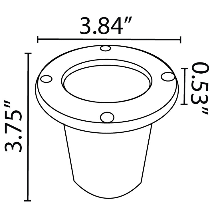 UNF07 Fiber Glass Low Voltage Round LED In-ground Well Light IP65 Waterproof