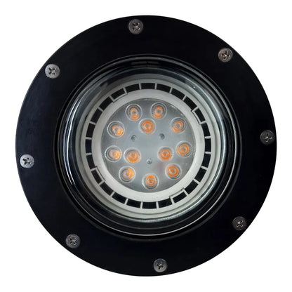 Foco LED PAR36 para pozos enterrados, comercial, de fibra de vidrio, de bajo voltaje, IP65, resistente al agua, UNF08