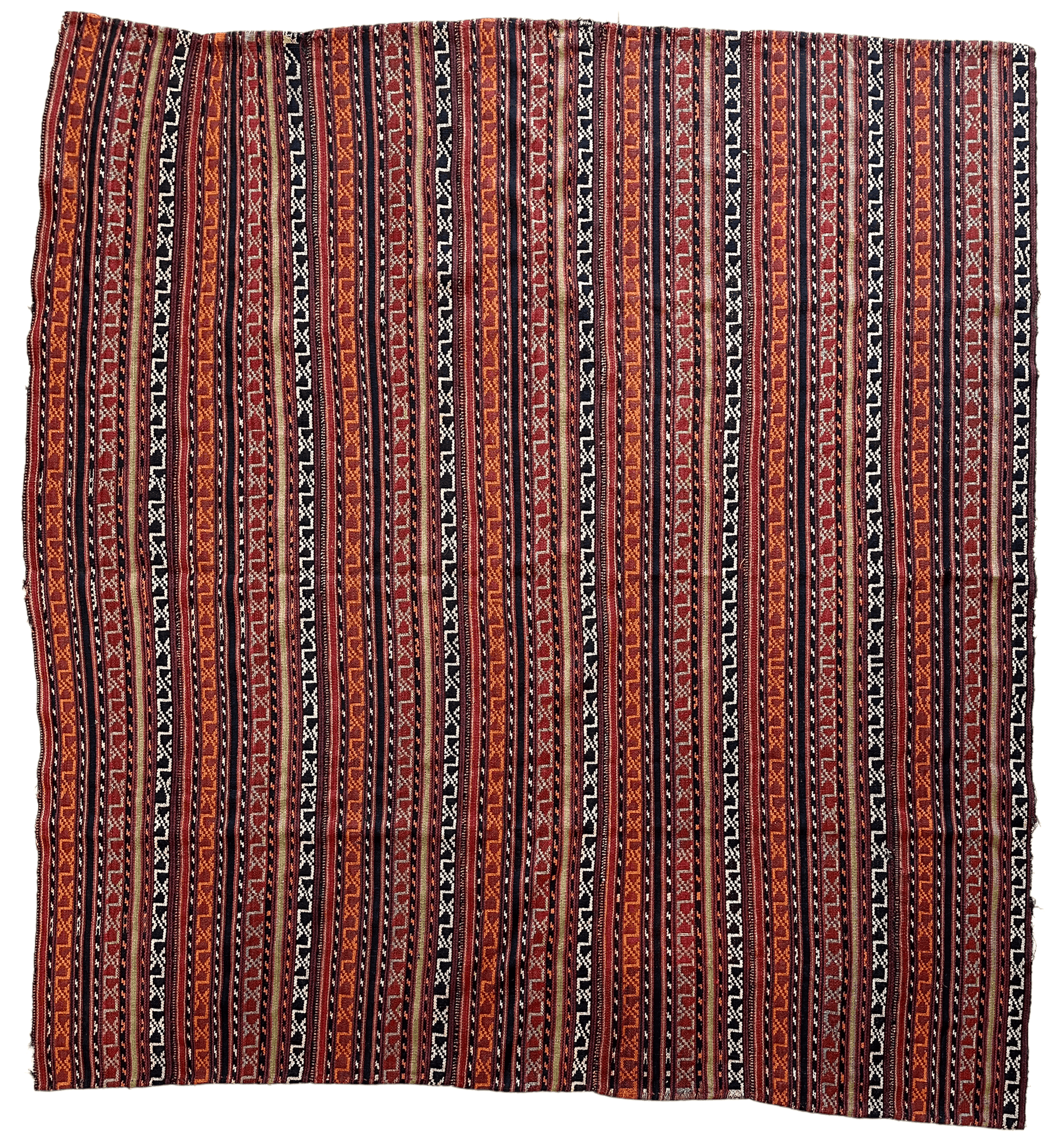UNIQUE Antique Square Azerbijani Shahsavan Jajim Rug 6’4” x 6’8” - Tampa Home & Garden Store