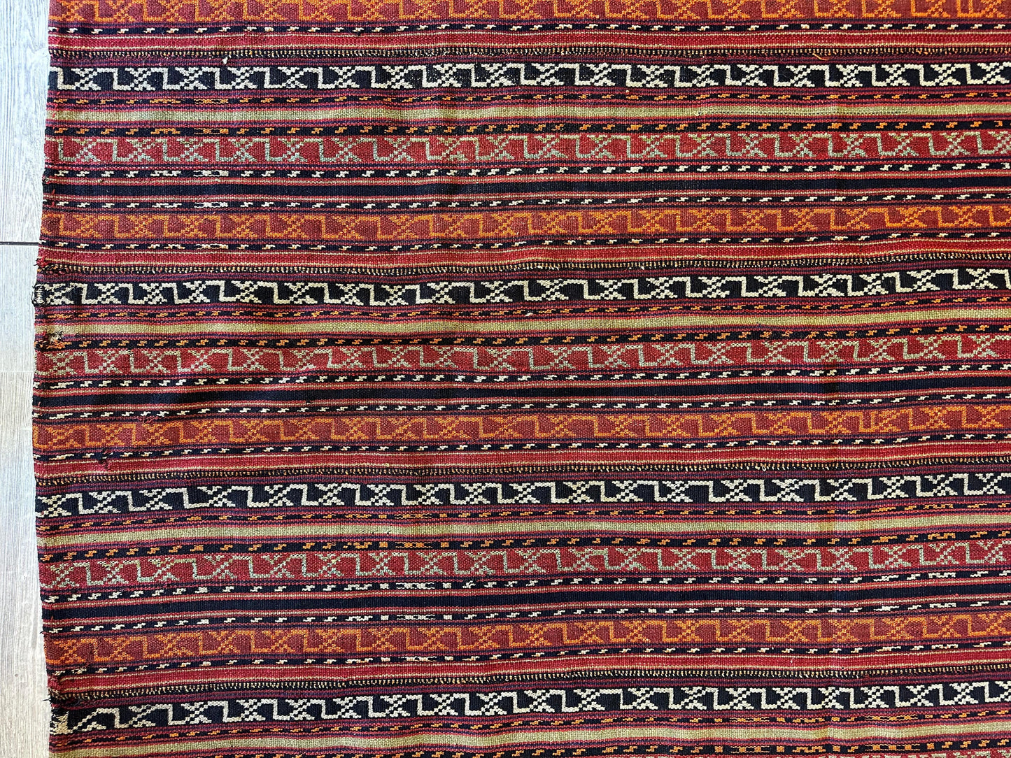 UNIQUE Antique Square Azerbijani Shahsavan Jajim Rug 6’4” x 6’8” - Tampa Home & Garden Store