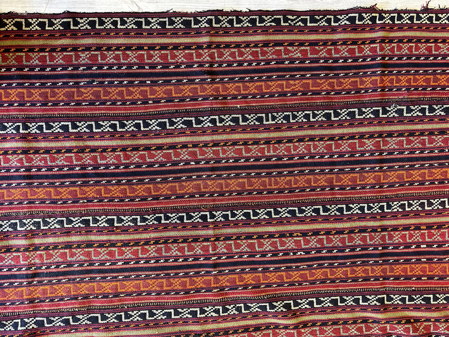 UNIQUE Antique Square Azerbijani Shahsavan Jajim Rug 6’4” x 6’8” - Tampa Home & Garden Store