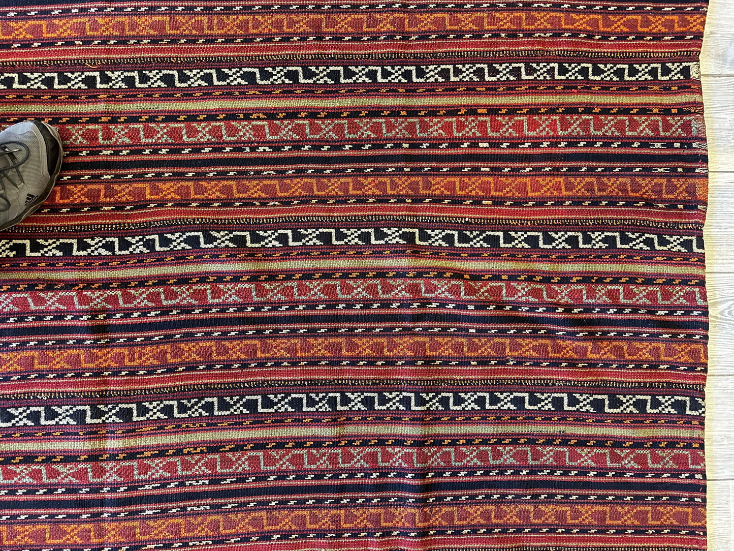 UNIQUE Antique Square Azerbijani Shahsavan Jajim Rug 6’4” x 6’8” - Tampa Home & Garden Store