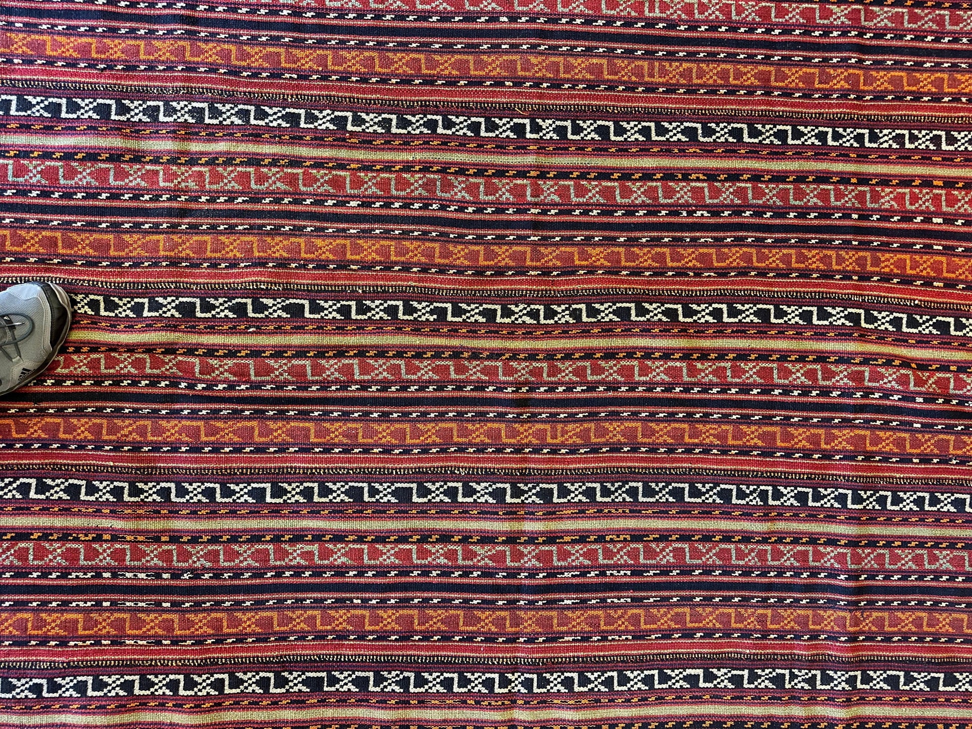UNIQUE Antique Square Azerbijani Shahsavan Jajim Rug 6’4” x 6’8” - Tampa Home & Garden Store