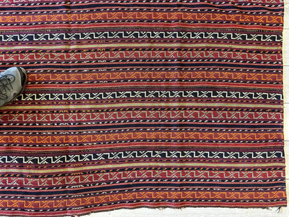 UNIQUE Antique Square Azerbijani Shahsavan Jajim Rug 6’4” x 6’8” - Tampa Home & Garden Store