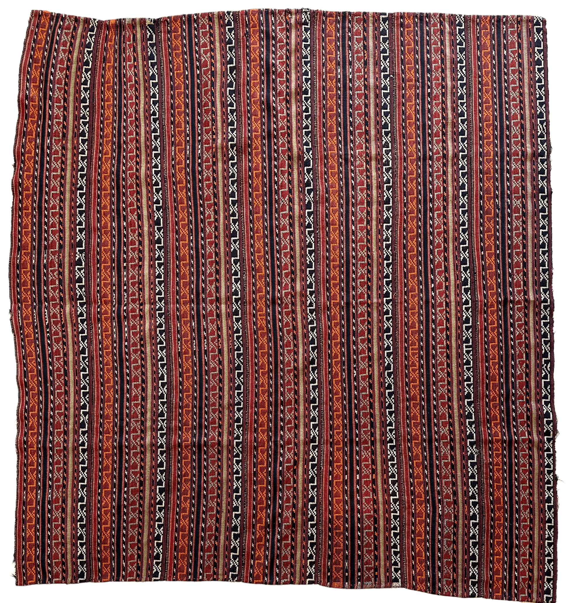 UNIQUE Antique Square Azerbijani Shahsavan Jajim Rug 6’4” x 6’8” - Tampa Home & Garden Store