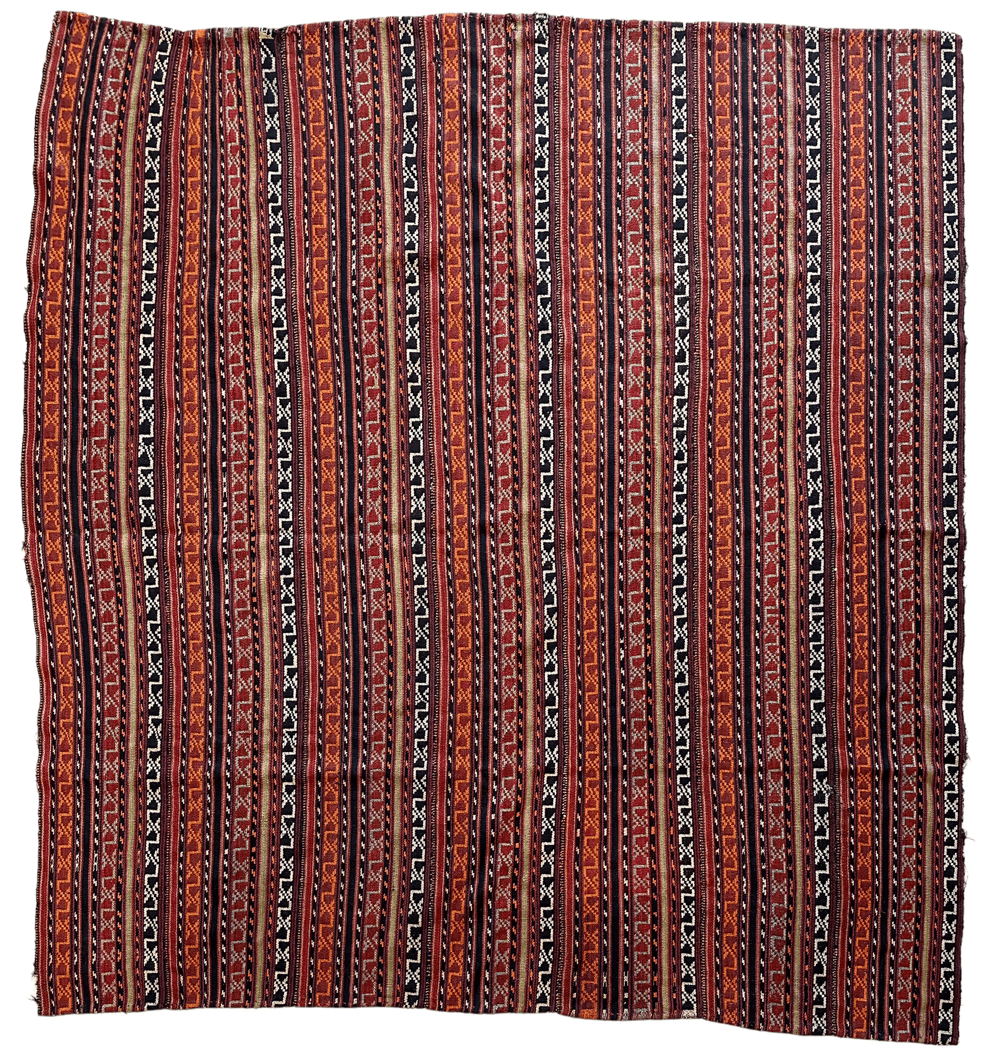UNIQUE Antique Square Azerbijani Shahsavan Jajim Rug 6’4” x 6’8” - Tampa Home & Garden Store