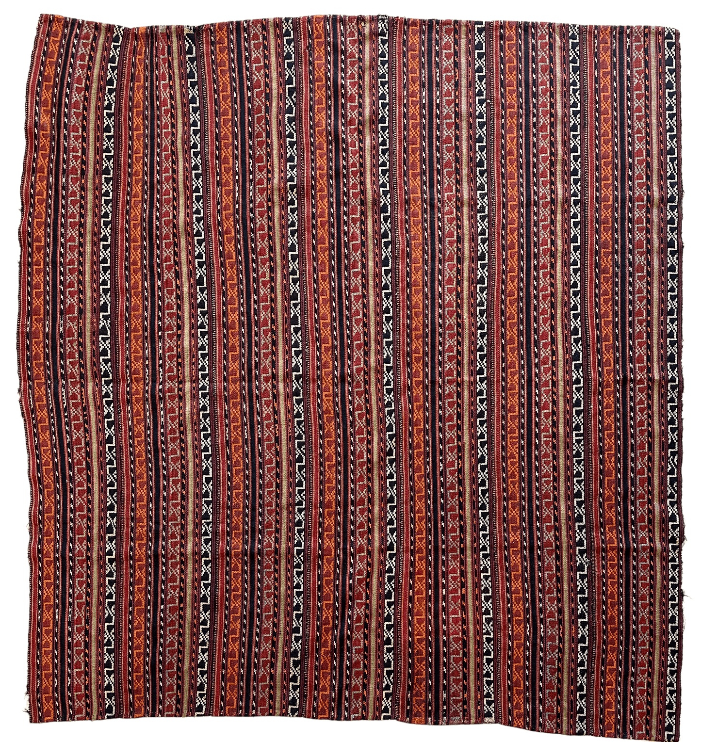 UNIQUE Antique Square Azerbijani Shahsavan Jajim Rug 6’4” x 6’8” - Tampa Home & Garden Store