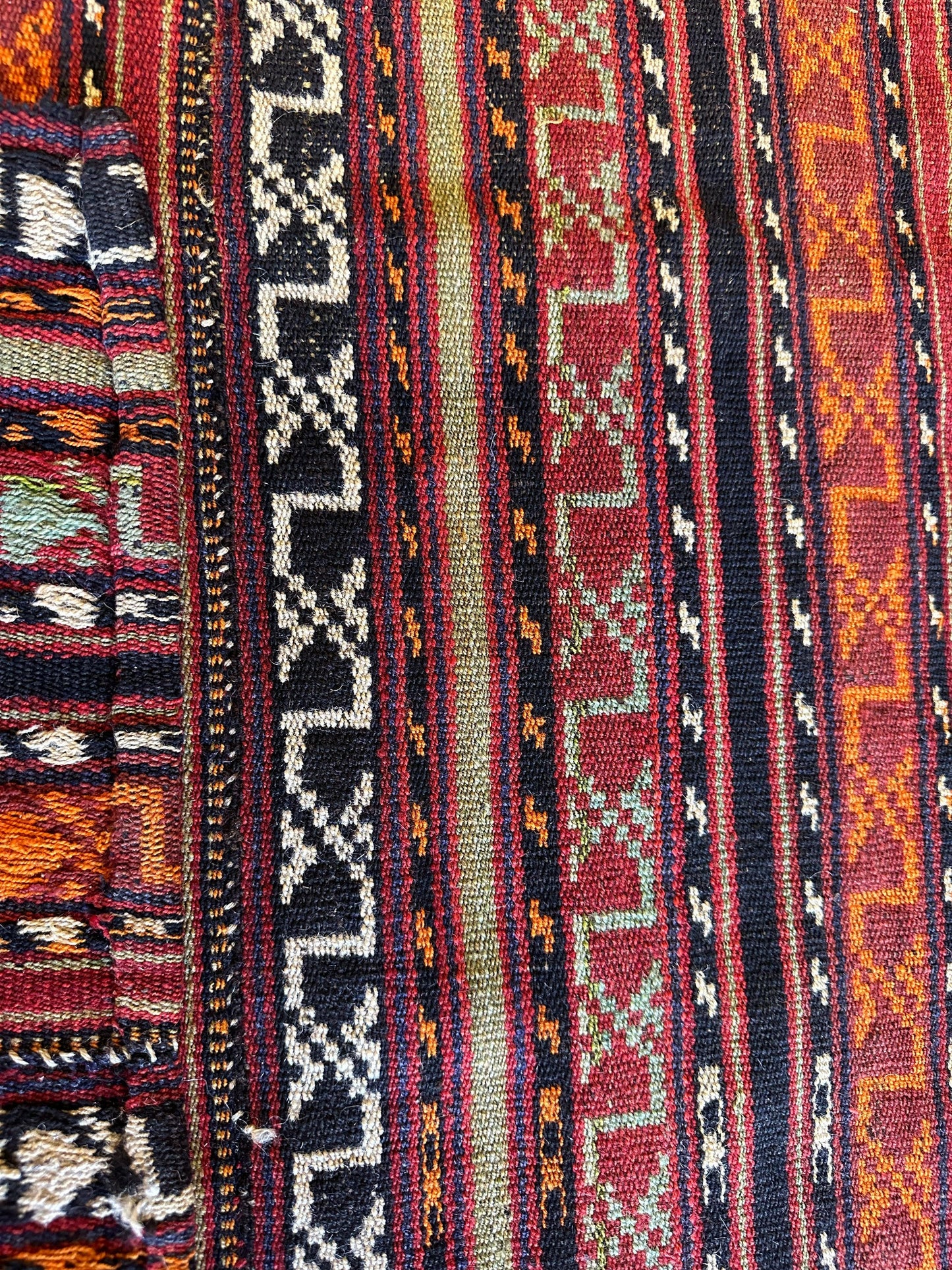 UNIQUE Antique Square Azerbijani Shahsavan Jajim Rug 6’4” x 6’8” - Tampa Home & Garden Store