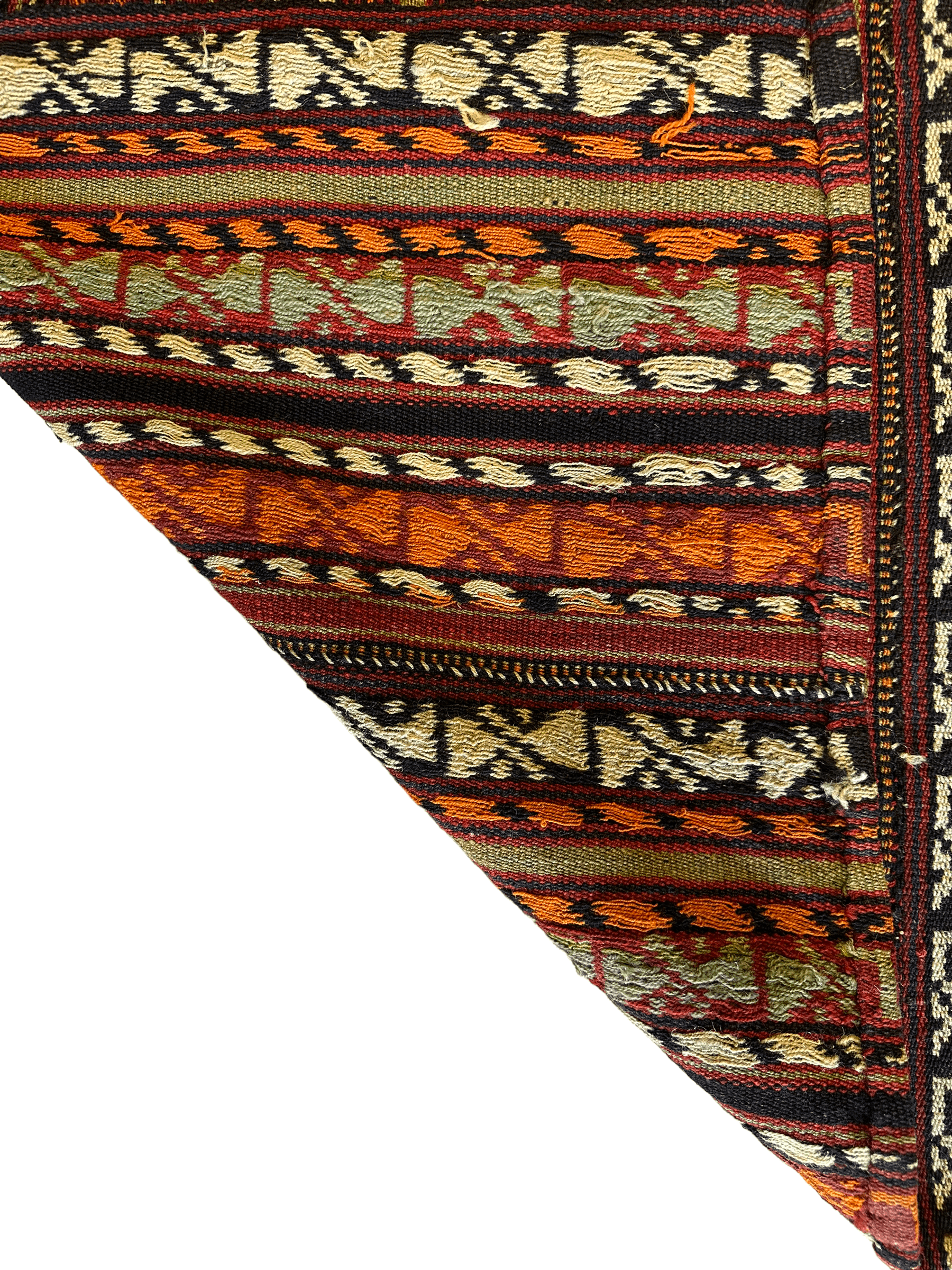 UNIQUE Antique Square Azerbijani Shahsavan Jajim Rug 6’4” x 6’8” - Tampa Home & Garden Store