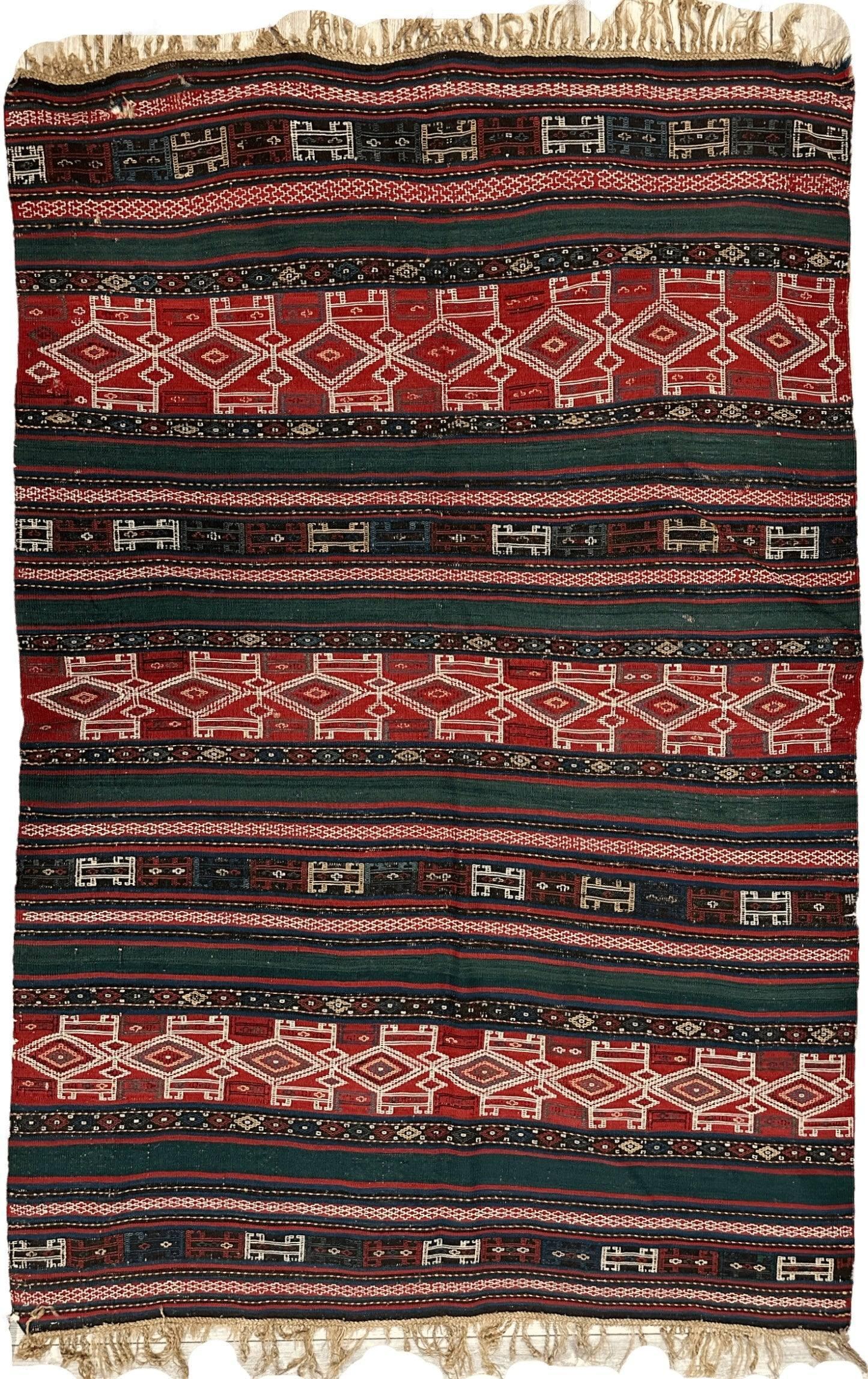 UNIQUE (collectors special) Antique Caucasian Verneh Rug 5’4” x 8’ - Tampa Home & Garden Store
