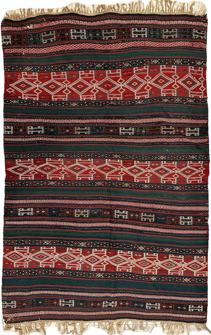 UNIQUE (collectors special) Antique Caucasian Verneh Rug 5’4” x 8’ - Tampa Home & Garden Store