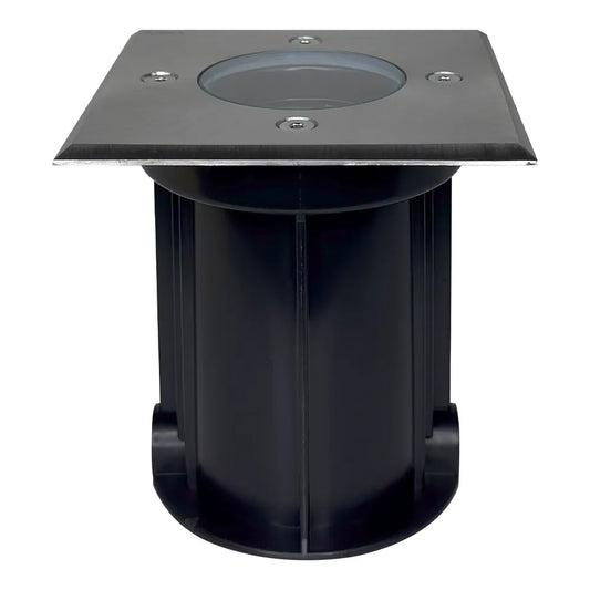 Foco empotrable de acero inoxidable cuadrado con LED de bajo voltaje UNS01 para iluminación de paisajes, resistente al agua
