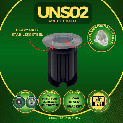 UNS02 Waterproof In-Ground Low Voltage LED Underground Light Landscape Lighting