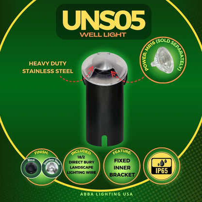 Éclairage paysager à trois fentes tridirectionnelles en acier inoxydable UNS05, LED basse tension dans le sol
