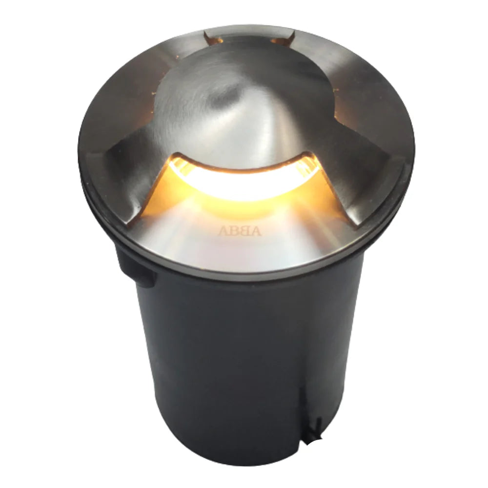 UNS05 Stainless Steel Tri Directional Three Slit In-Ground Low Voltage LED In Ground Landscape Lighting - Tampa Home & Garden Store