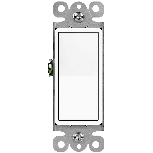 USE Momentary Contact Decorator Switch Single Pole 15A 120-277V  - White - Tampa soil911.com