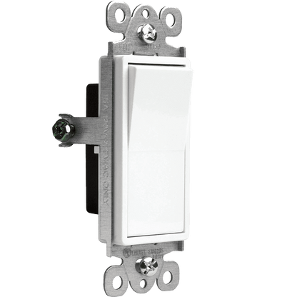 USE Momentary Contact Decorator Switch Single Pole 15A 120-277V  - White - Tampa soil911.com