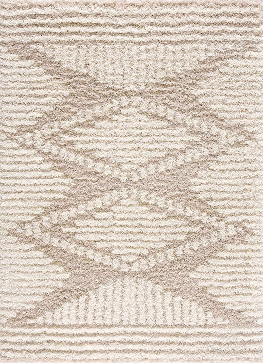 Igor Shag Area Rug beige textured shag by Boutique Rugs on Tampa Home & Garden Store