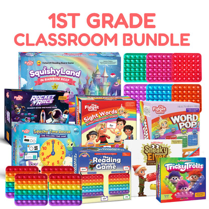 1st Grade Classroom Bundle by The Fidget Games: colorful educational toys featuring SquishyLand and Sight Words on Tampa Home & Garden Store